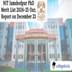 NIT Jamshedpur PhD Merit List 2024-25 Out; Report on December 23
